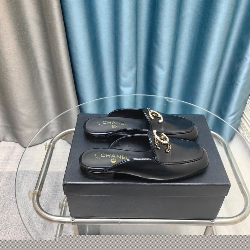 Ch*el leather shoes